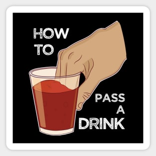 Can you pass my drink bro? Dipping fingers Funny Meme Sticker